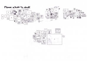 Click to enlarge: Difficult Drawing III: In-situ exhibition inventory